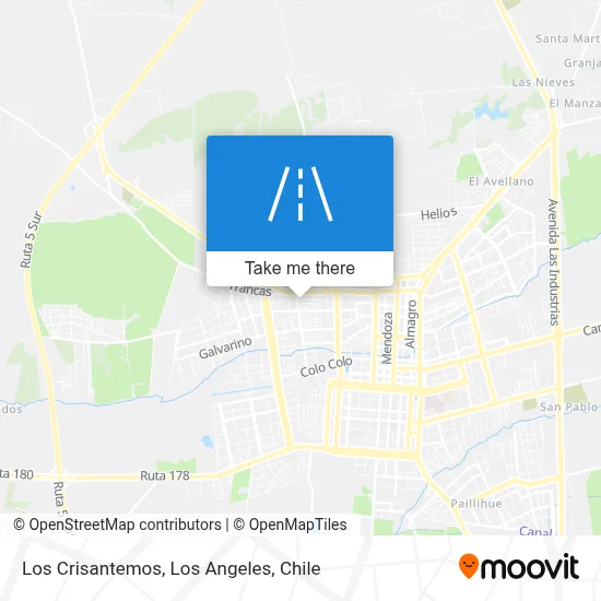 Los Crisantemos map