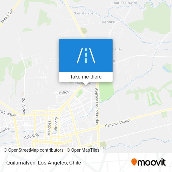 Quilamalven map