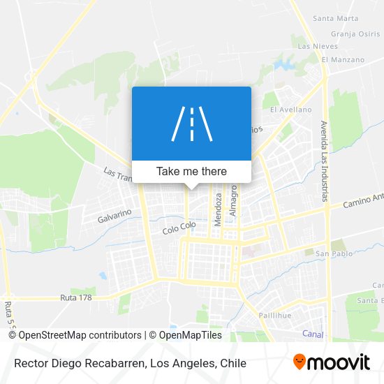 Rector Diego Recabarren map