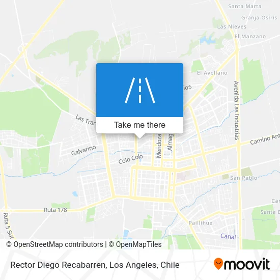 Rector Diego Recabarren map