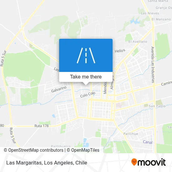 Las Margaritas map