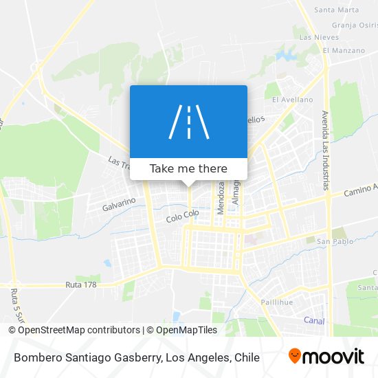 Bombero Santiago Gasberry map