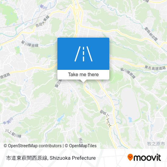 市道東萩間西原線 map