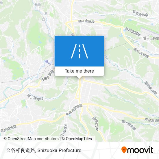 金谷相良道路 map