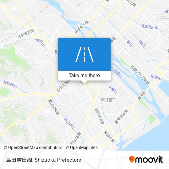 島田吉田線 map