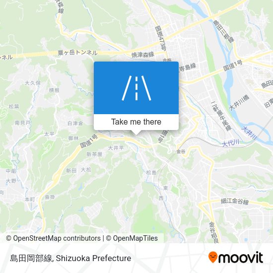 島田岡部線 map