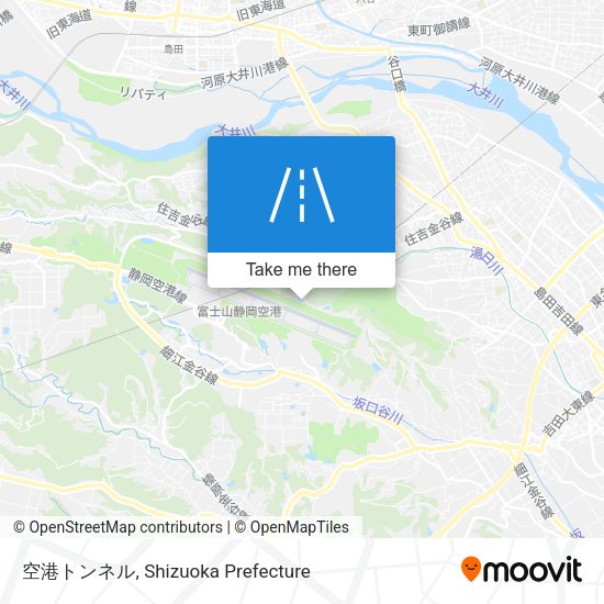 空港トンネル map