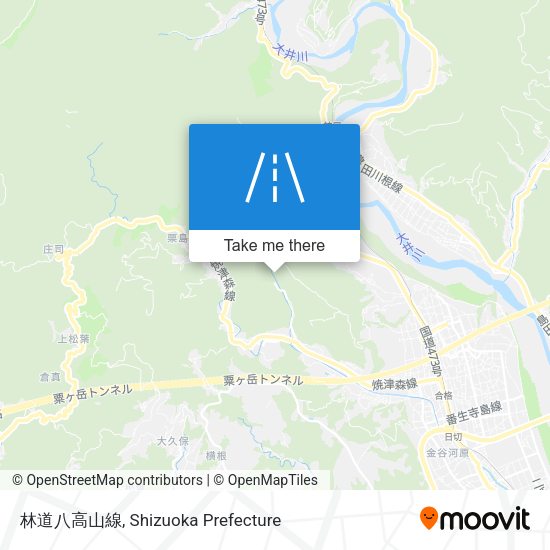 林道八高山線 map