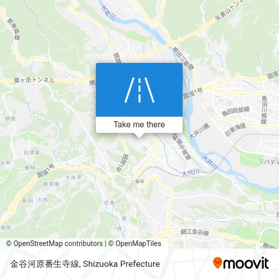 金谷河原番生寺線 map
