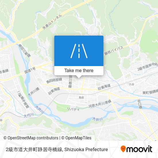 2級市道大井町静居寺橋線 map