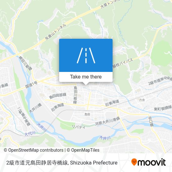 2級市道元島田静居寺橋線 map
