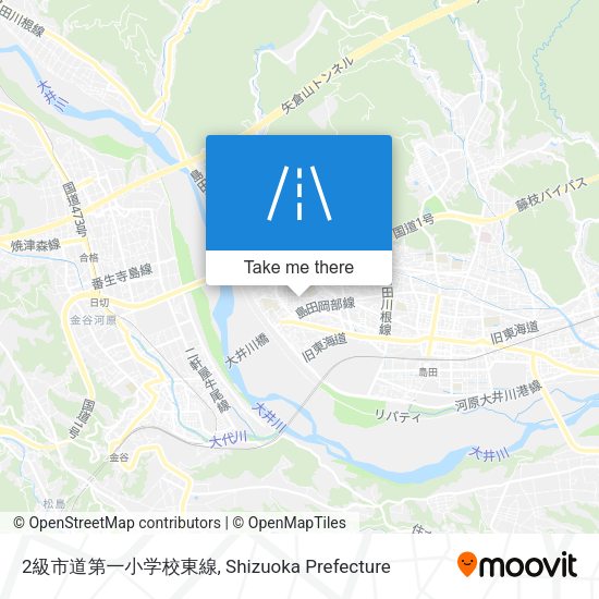 2級市道第一小学校東線 map