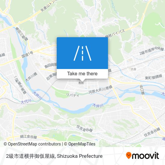 2級市道横井御仮屋線 map