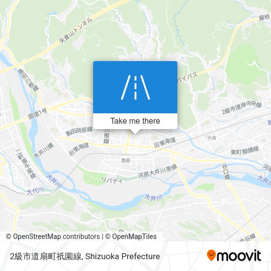 2級市道扇町祇園線 map