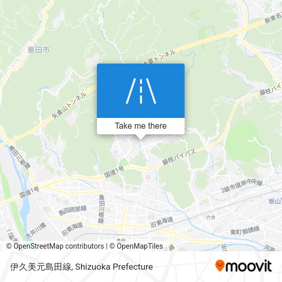 伊久美元島田線 map