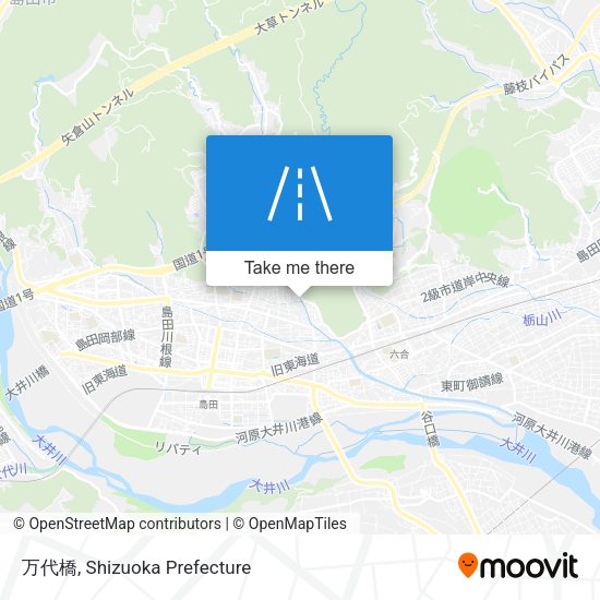 万代橋 map