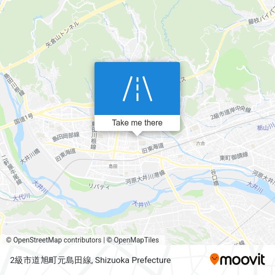 2級市道旭町元島田線 map