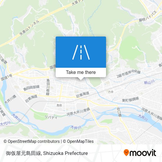 御仮屋元島田線 map