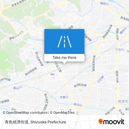 青島焼津街道 map