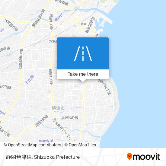 静岡焼津線 map