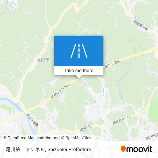 尾川第二トンネル map