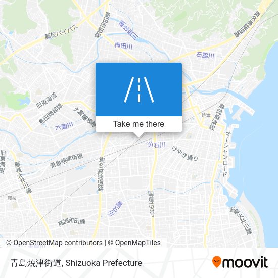 青島焼津街道 map