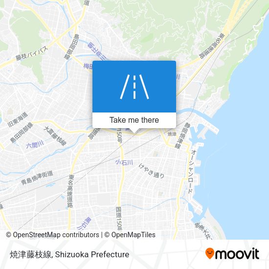 焼津藤枝線 map