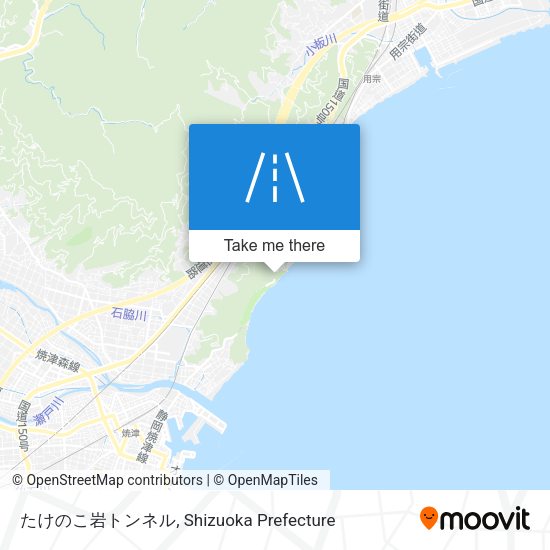 たけのこ岩トンネル map
