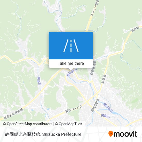 静岡朝比奈藤枝線 map