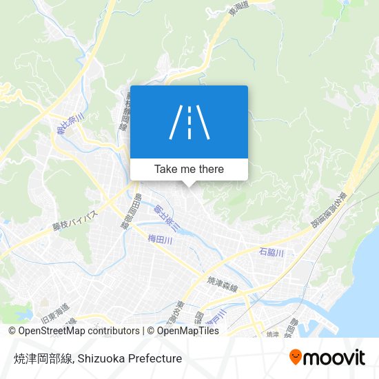 焼津岡部線 map