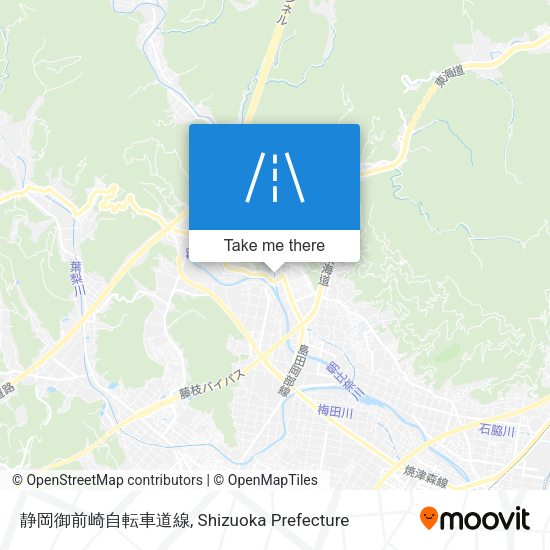 静岡御前崎自転車道線 map