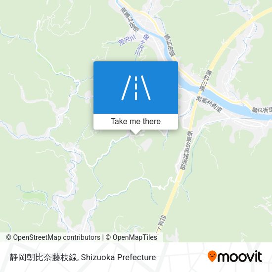 静岡朝比奈藤枝線 map