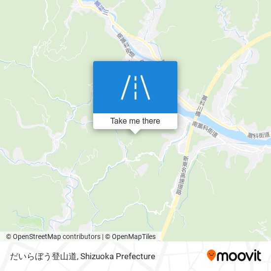 だいらぼう登山道 map