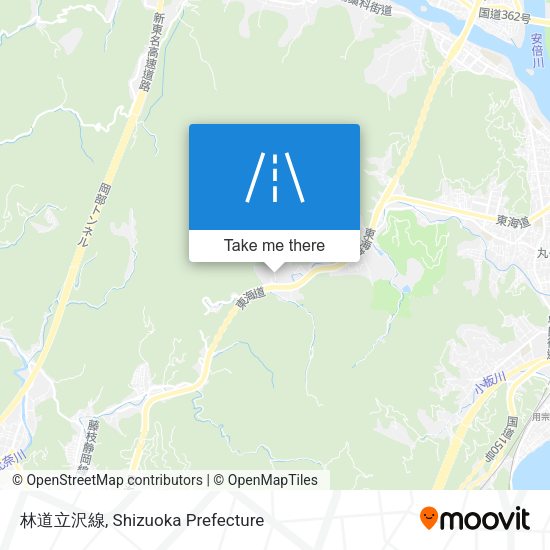 林道立沢線 map
