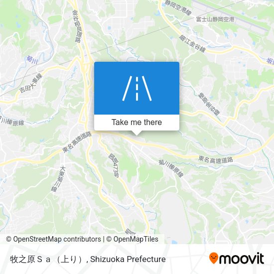 牧之原Ｓａ（上り） map
