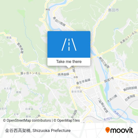 金谷西高架橋 map