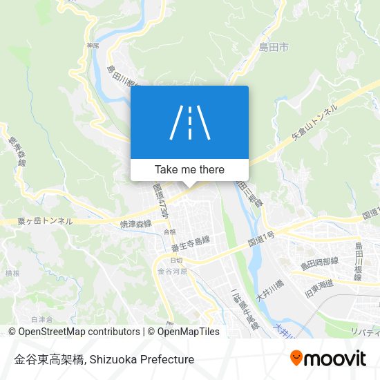 金谷東高架橋 map