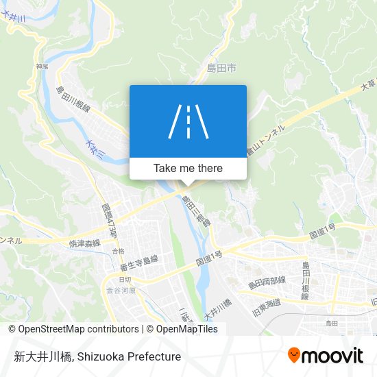 新大井川橋 map