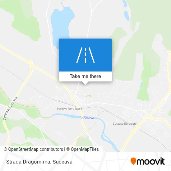 Strada Dragomirna map