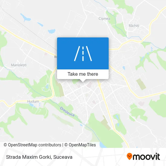 Strada Maxim Gorki map