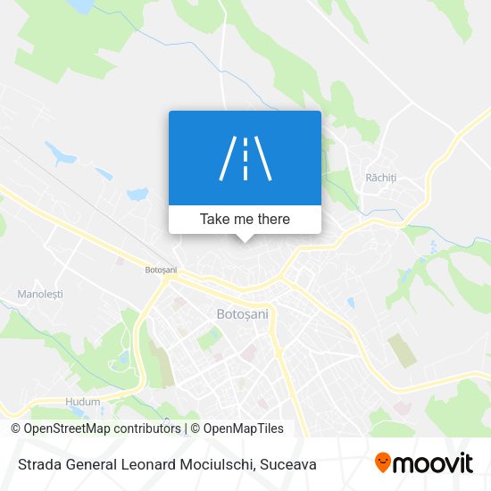 Strada General Leonard Mociulschi map