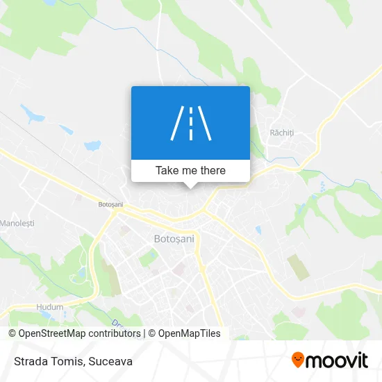 Strada Tomis map