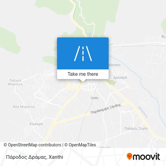 Πάροδος Δράμας map