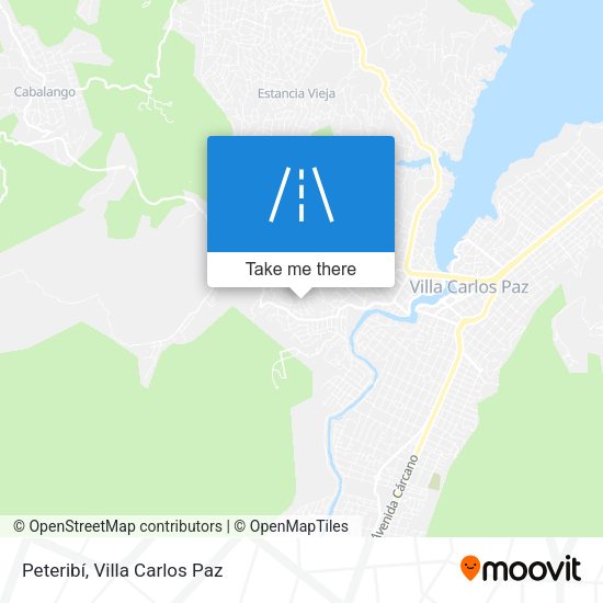 Peteribí map