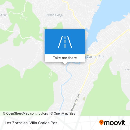 Los Zorzales map