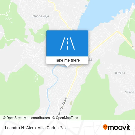Mapa de Leandro N. Alem