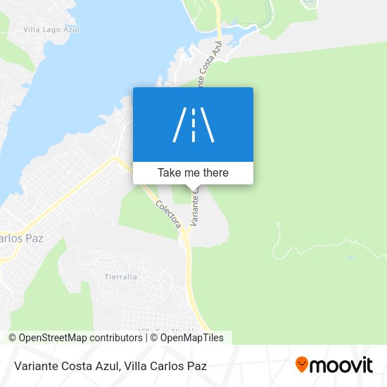 Variante Costa Azul map