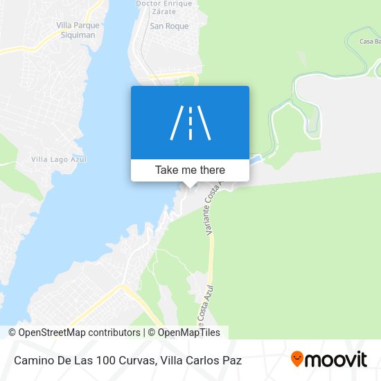 Camino De Las 100 Curvas map