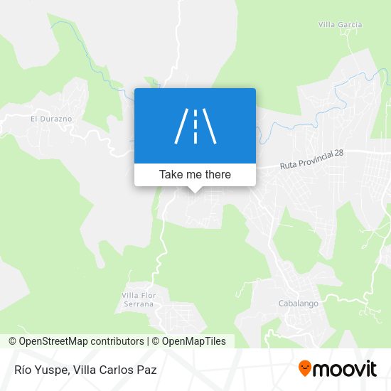 Río Yuspe map