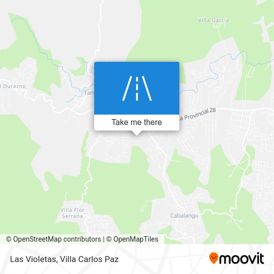 Las Violetas map